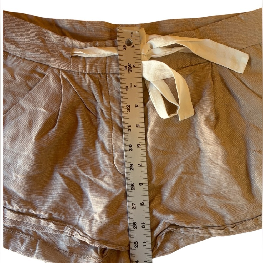 ARITZIA Wilfred Allegra Short, Size 4, Linen/Lyocell Blend, Silk Tie - Picture 5 of 9